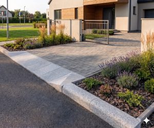KERBSTONE GRANITE CAR ENTRY LEFT/RIGHT STONE