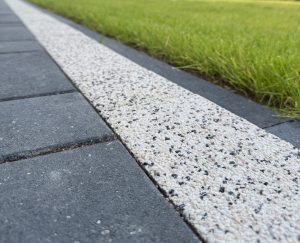 SCANDINAVIAN MOSAIC 6 BLACK AND SCANDINAVIAN MOSAIC 6 WHITE MARBLE (SIGNATURE), KERBSTONE 8 BLACK